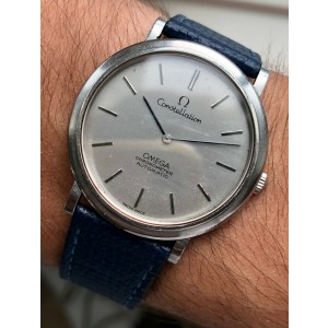 Vintage Omega Constellation Chronometer Automatic Slate Grey Dial Watch