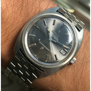 Vintage Omega Constellation Automatic Grey Dial  w/ Original Bracelet Watch