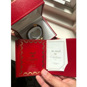 Vintage Cartier Quartz Gold Case Roman Numeral Dial w/ Box and Papers Watch