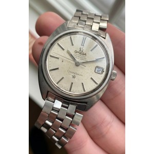 Vintage Omega Constellation Chronometer Automatic Silver Dial C-Case Watch