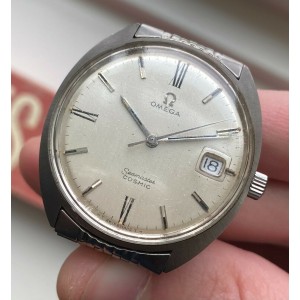 Vintage Omega Seamaster Cosmic Manual Wind Silver Roman Numeral Dial Steel Watch