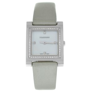 Tourneau 12006-S02 Ladies Diamond MOP Steel 26MM Quartz Watch
