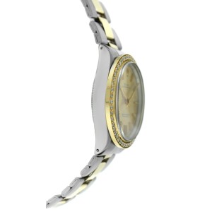 Rolex Oyster Perpetual 1002 Unisex 1.05 Carat Diamond Bezel Gold Auto 34MM Watch