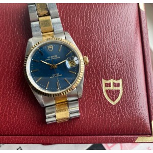 Tudor Prince Oysterdate 74033 Two Tone Automatic Blue Dial w/ Box - Papers Watch