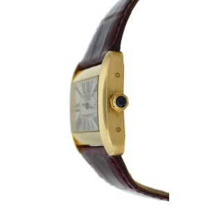 Cartier Divan 2602 Unisex Large 18K Rose Gold Quartz 38MM Watch