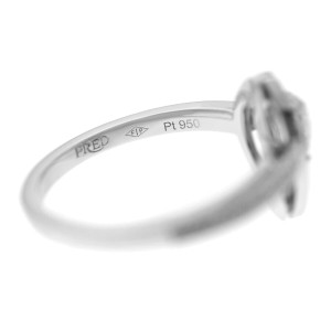 Fred of Paris Lovelight Platinum 0.65ct F-VS1 Diamond GIA Certified Ring