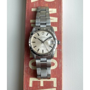 Vintage Tudor Prince Oysterdate 60s Ref 7988/0 Silver Dial Automatic Steel Watch