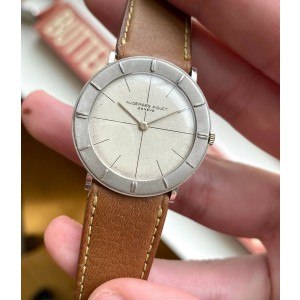Vintage Audemars Piguet 50s 18K White Gold White Dial Manual Wind Cal 2003 Watch