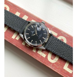 Vintage Tudor Prince Oysterdate 1966 Automatic Matte Black Rose Dial Watch