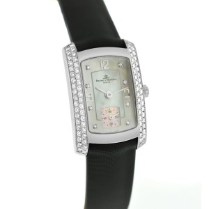 Baume & Mercier Hampton Milleis  18K Gold Diamond MOP Quartz 22MM Watch