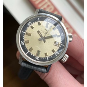 Vintage Hamilton Automatic 600 60s Diver Compressor Silver Dial Dual Crown Watch
