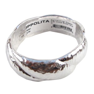 Ippolita 925 Sterling Silver Glamazon Twisted Bangle Bracelet