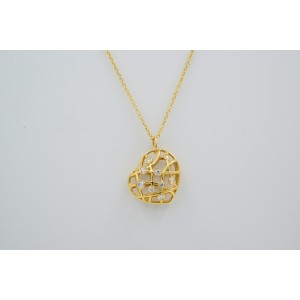 Diamond Heart Necklace On A Chain
