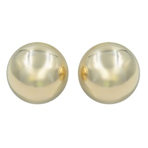 Rachel Koen 14K Yellow Gold Round Ball Bead Shape Stud Earrings