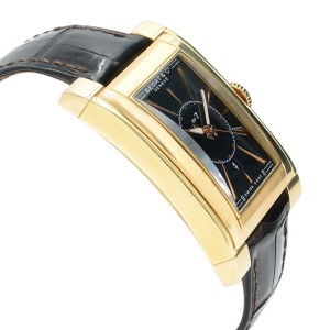 Bedat & Co No. 7 18k Gold 29mm Rectangle Black Dial Automatic Watch Ref 737