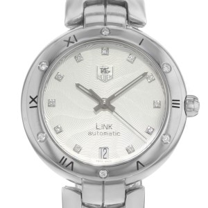 TAG Heuer Link Silver Dial Steel Diamonds Automatic Ladies Watch WAT2312.BA0956