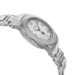 Charriol Parisii Silver Guilloche Steel Quartz Ladies Watch P33S.P33.001