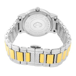 Charriol Parisii Steel Plated White Roman Dial Quartz Ladies Watch P33SY1.007