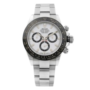 Rolex Cosmograph Daytona Ceramic Steel White Dial Automatic Mens Watch 116500LN