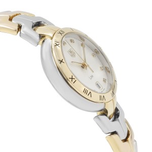 TAG Heuer Link Steel 18k Gold Diamond Silver Dial Quartz Watch WAT1350.BB0957