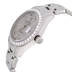 Rolex Masterpiece Platinum Day Date Diamond Bezel Meteorit Dial Mens Watch 18946