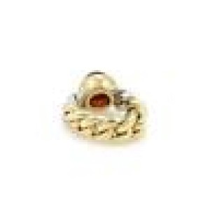 Pomellato 3.18ct Garnet & Diamonds 18k Two Tone Gold Chain Band Ring Size 5
