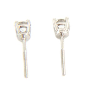 Tiffany & Co. Platinum 0.50ct Diamond Solitaire Stud Earrings