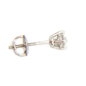 Tiffany & Co. Platinum 0.50ct Diamond Solitaire Stud Earrings