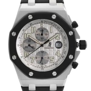 Audemars Piguet Rubberclad 42mm Steel Silver Dial Watch 