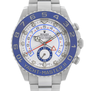 Rolex Yacht-Master II 44mm Ceramic Steel White Dial Automatic Mens Watch 