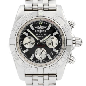 Breitling Chronomat 44 Steel Black Dial Automatic Mens Watch