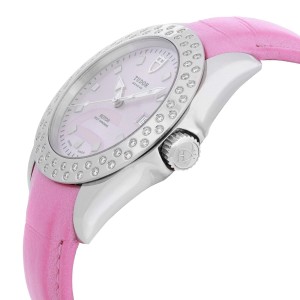 Tudor Prince Date Classic Steel Diamond Pink Dial Automatic Ladies Watch 