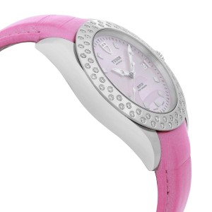 Tudor Prince Date Classic Steel Diamond Pink Dial Automatic Ladies Watch 