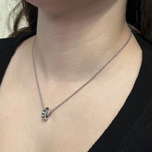 Bvlgari Round Diamond Pendant Necklace 