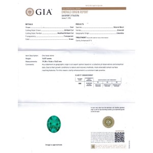 Platinum Colombian Oval Green Emerald Diamond 3 Stone Ring 