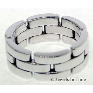 Cartier 18K White Gold Ring Size 6.5
