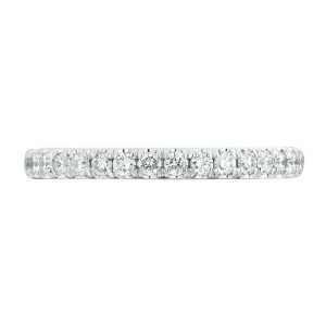 Rachel Koen 18K White Gold 0.38cts Genuine Diamond Pave Ladies Ring Size 6.5