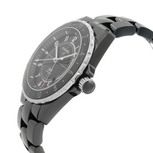 Chanel J12 GMT Black Arabic Dial Ceramic Automatic Unisex Watch H2012