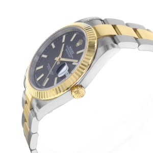 Rolex Datejust 41 Steel 18K Yellow Gold Black Dial Automatic Mens Watch 126333