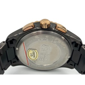 Buler Sea Quest Chronograph Black Stainless Steel Bracelet 37141