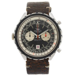 Vintage Breitling Navitimer Chrono-Matic Black and White Dial Mens Watch 1806