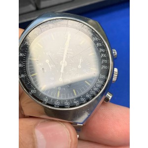 Omega Speedmaster Mark II Steel Black Dial Hand Wind Mens Vintage Watch 145.014