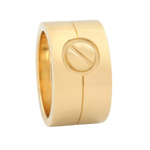 Cartier 18K Yellow Gold High Love Ring Size 49 US 5 