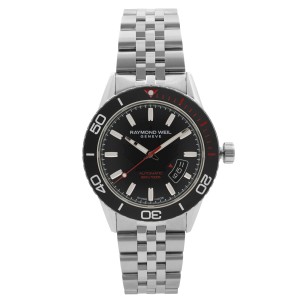 Raymond Weil Freelancer Canada Edition 42 Steel Black Dial Watch 2760-ST5-CA150