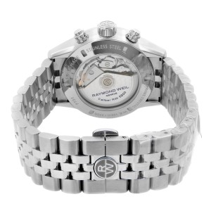 Raymond Weil Freelancer Chrono Steel Black Dial Automatic Watch 7731-ST1-20621