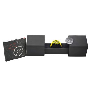 Jacob & Co. Ghost Steel Carbon Bezel Yellow Quartz Watch GH100.11.NS.PC.ANH4D