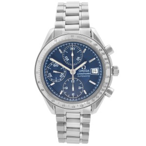 Omega Speedmaster Chronograph Steel Blue Dial Automatic Mens Watch 3511.80.00