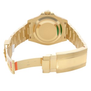 Rolex Submariner Date 18K Yellow Gold Ceramic Black Dial Watch 