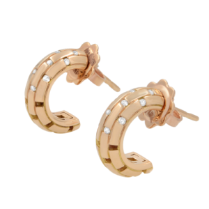 Piero Milano Natural Diamonds Mini Huggie Earrings 18k Rose Gold 0.10cttw