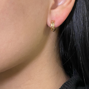 Piero Milano Natural Diamonds Mini Huggie Earrings 18k Rose Gold 0.10cttw